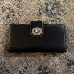 Black Leather Coach Wallet