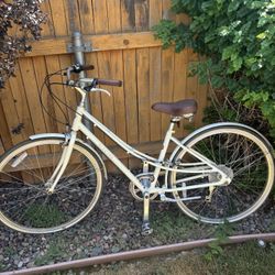 Cream Electra Bike