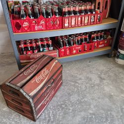 Coca-Cola six packs and crates. Also crate box..