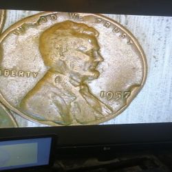 1957 Lincoln ONE Cent CUDD ERROR 