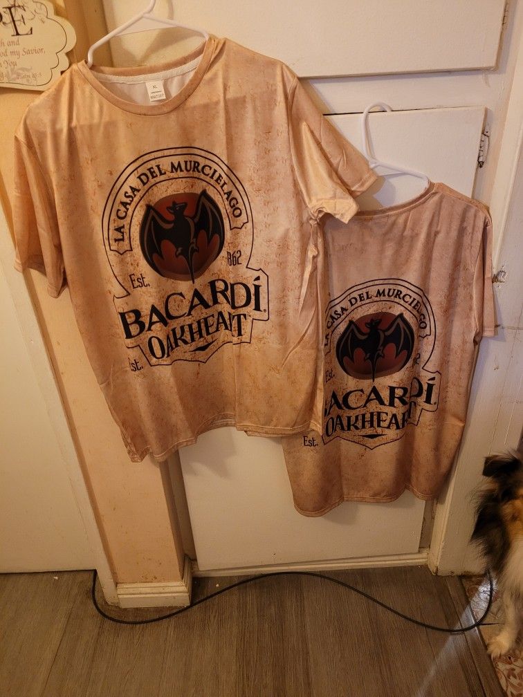 Mens Tshirts New XL BRAND NEW With BACARDI SIGNS. CAMISAS DE HOMBRE xl Nueva Con Disenos De Bacardi