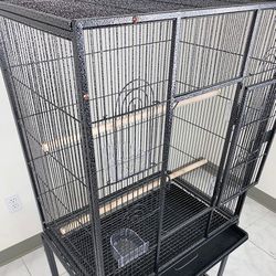 (NEW) $95 Large 53-inch Parrot Bird Cage Rolling Stand for Parakeet, Cockatiel, Finch, Lovebird