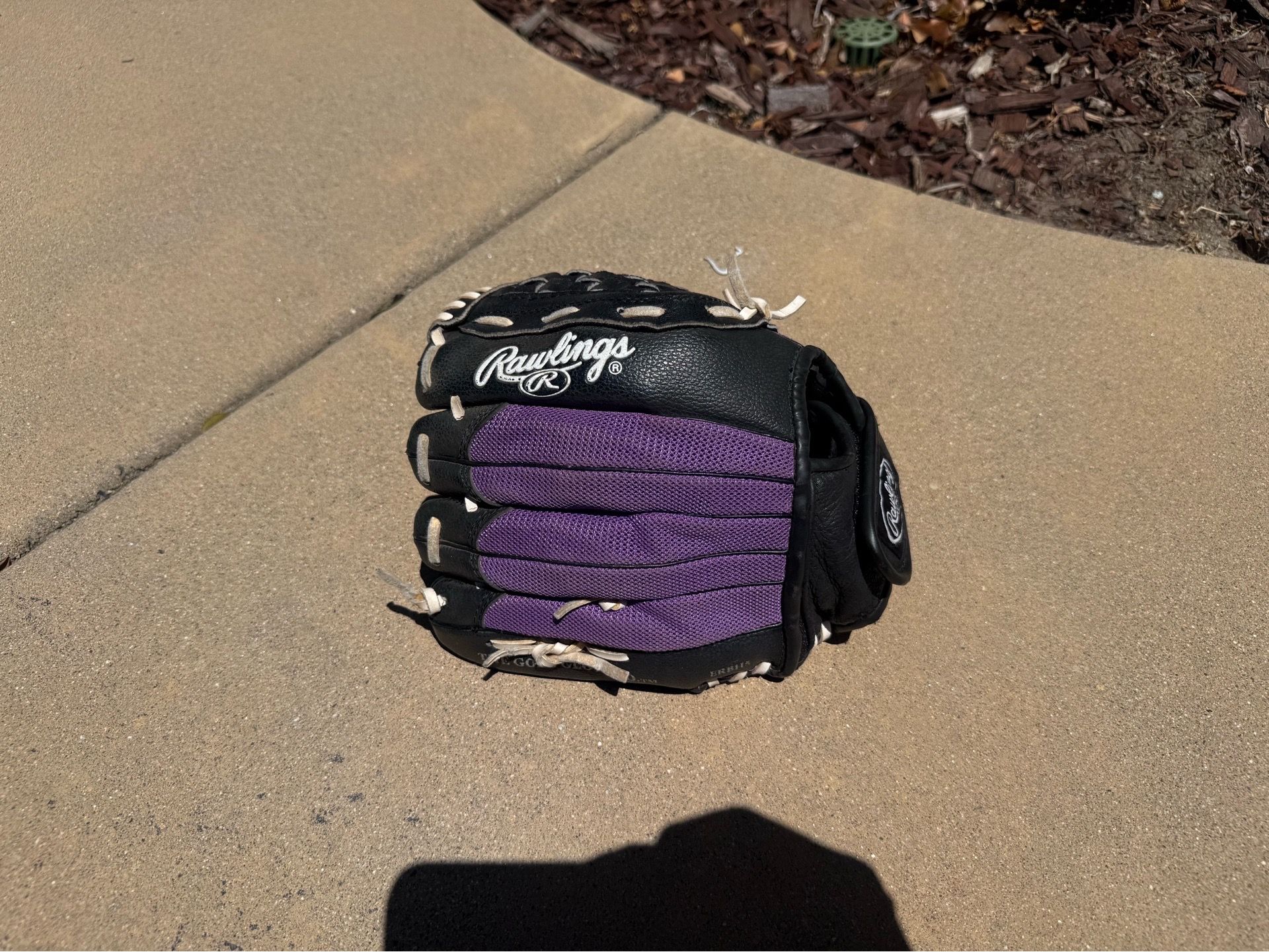 Girls softball glove