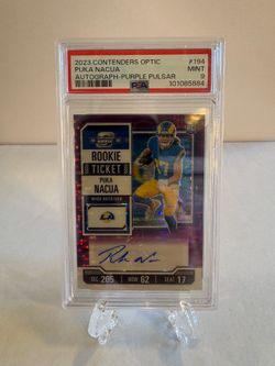 2023 Contenders - Puka Nacua #194 Purple Pulsar Auto /21 🔥Low POP🔥 (RC) (Z)