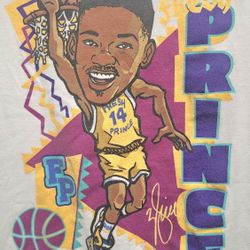 RARE Authentic FRESH PRINCE OF BEL-AIR 1990s-Style CARICATURE Basketball SHIRT S, Excellent condition 
No rips or stains 
Pls see all pictures for det