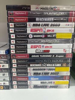 Playstation 2 games($10 each plus tax)