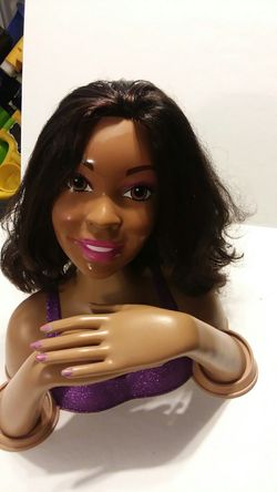 Hair doll, has some marker on face