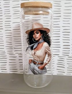 COWGIRL ICE COFFEE TUMBLER