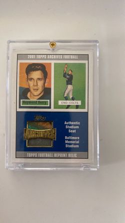 2001 Topps Archives Raymond Berry Relic Card