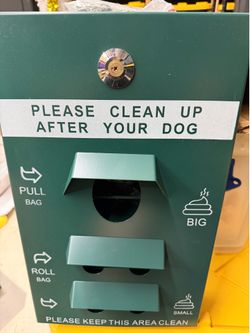 New Heavy Duty  Wall Mounted Dog Bag Dispenser Please Clean Up After Your Dog