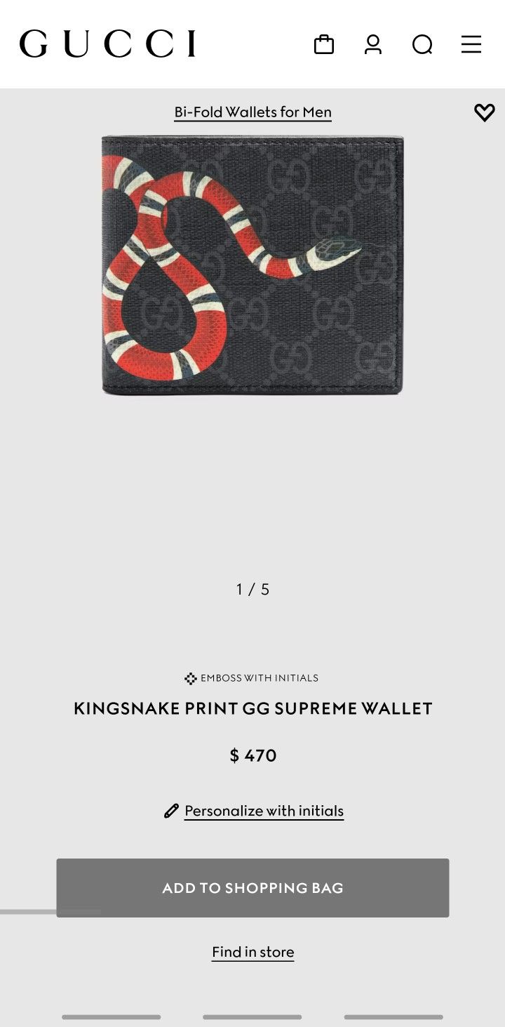 Gucci Wallet Snake 