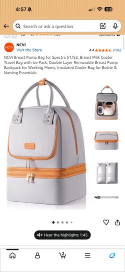 Breast pump bag