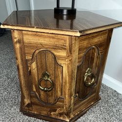 Hexagonal Mid-Century Side Table