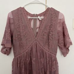 Mauve Lace Dress