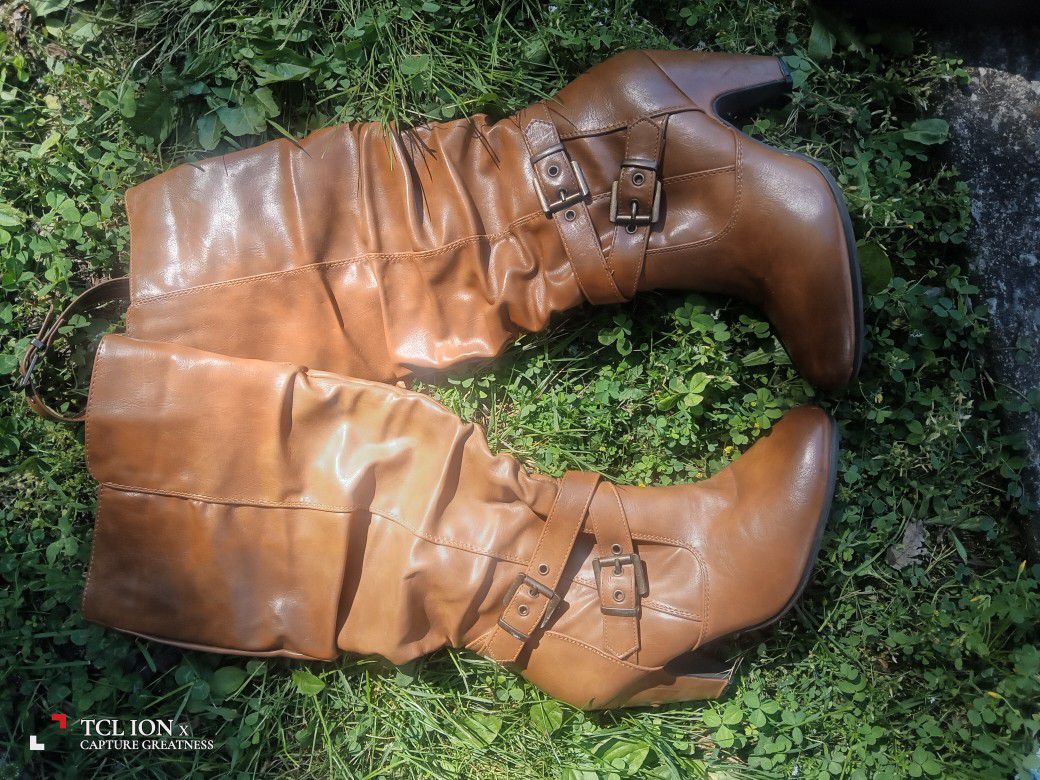 Brown Leather Jessica Cline Boots