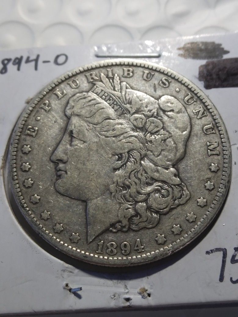 1894 O MORGAN SILVER DOLLAR FINE 