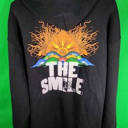 THE SMILE Band Sweatshirt Adult XL Black Hoodie EUC