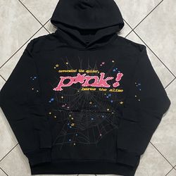 Brand new Sp5der P*nk hoodie size large heavyweight high quality