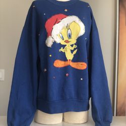 Vtg.Tweedy Bird & Sylvester Custom Sweatshirt | Small 