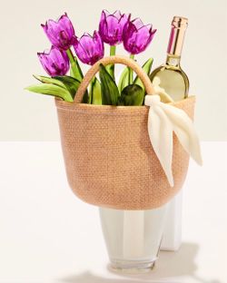 Trending! BATH & BODY WORKS🌷TOTE with FLOWERS 🌷Wallflowers Scent Control™ Nightlight plug