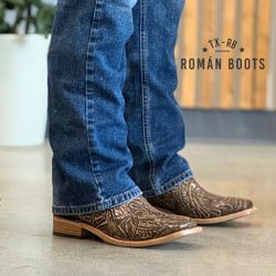 Men’s Handtooled Boots - Lone Star