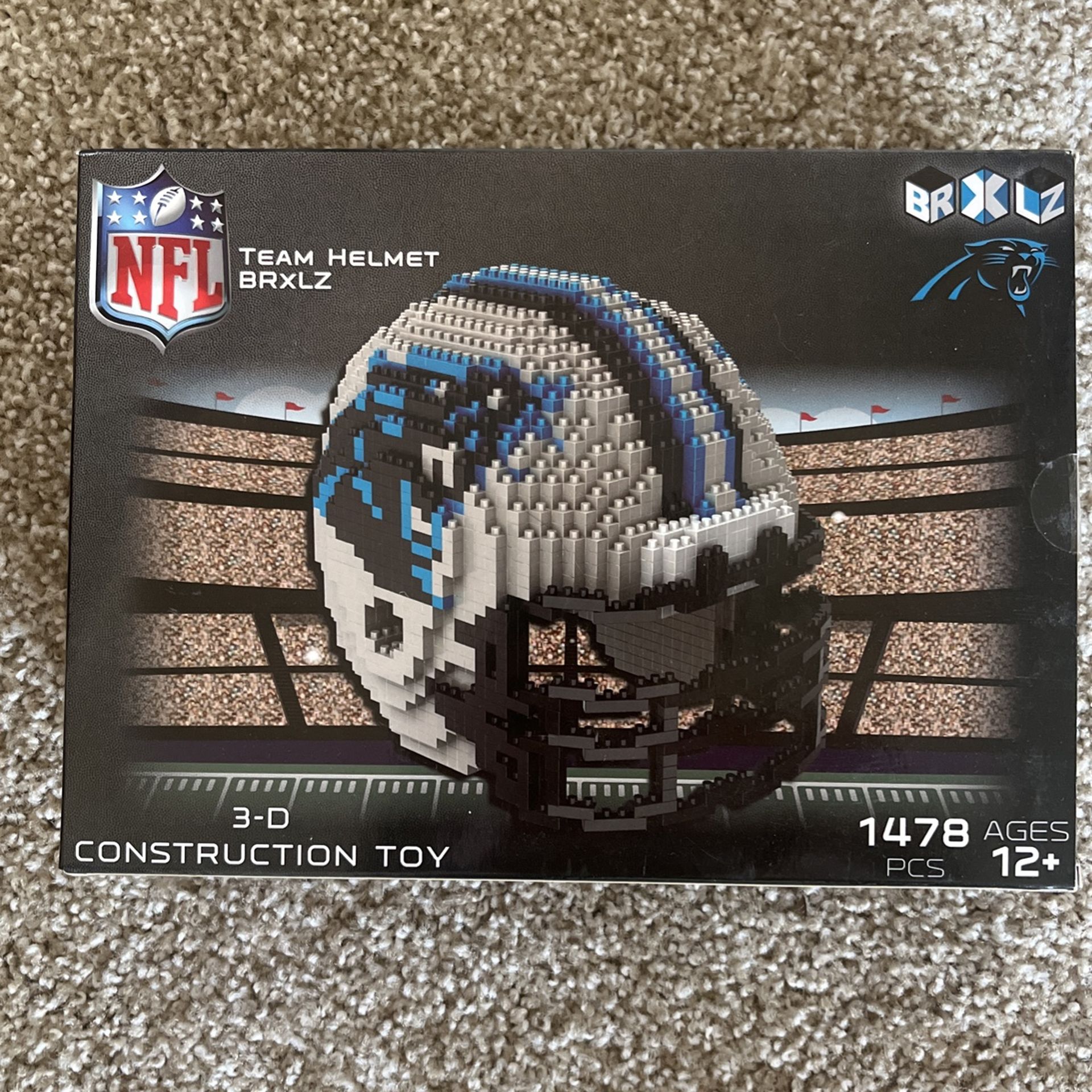 Carolina Panthers Team Helmet  3-D Construction Toy