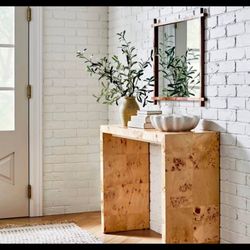 Target Burl Wood Console Table