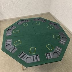 47" 8 Player Folding Poker/Cards Table Top