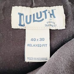 Duluth Trading Co. Men’s 40x30 Relaxed Fit Flex Fire Hose Cargo Pants Black
