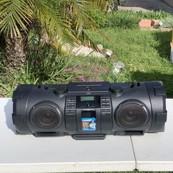 JVC Portable Travel Boom Box With iPod / CD Player