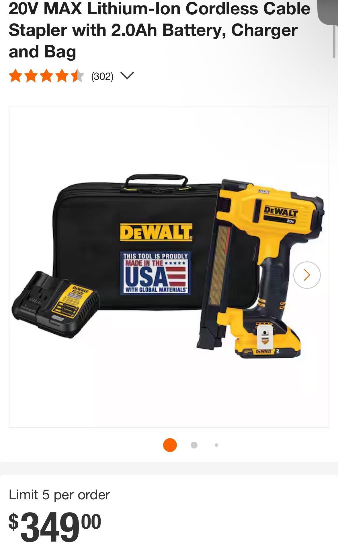 Dewalt Stapler Kit