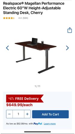 Realspace 60” Standing Desk