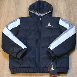 Jordan Puffer Bomber Hoodie Jacket Size M For Kids 