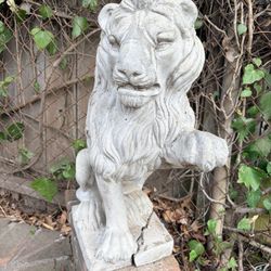 Concrete Lion Statue