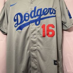Will Smith #16 Men's Los Angeles Dodgers Nike Gray Jersey