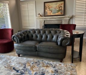 Leather 2-Seater Couch / Loveseat Top Grain Leather Collection