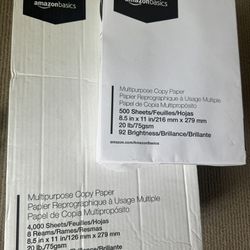 Amazon Basics Multipurpose Copy Printer Paper, 8.5" x 11"