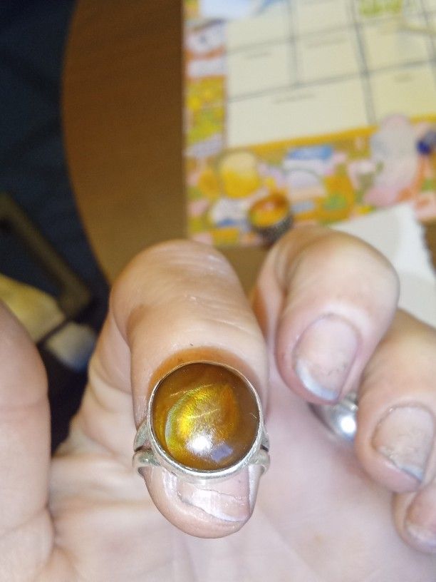 Fire Agate And Silver