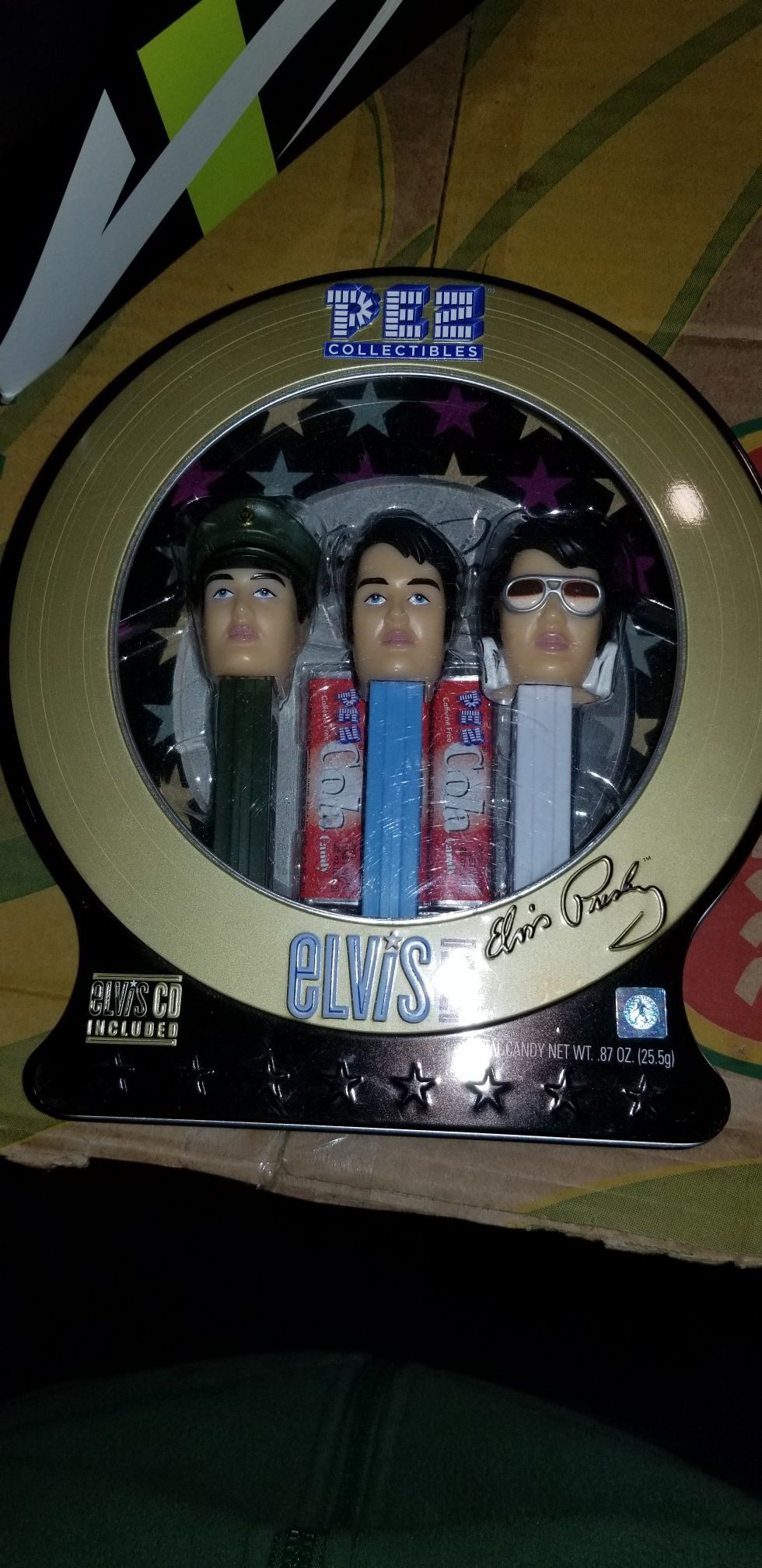 Collectors Elvis Pez dispensers