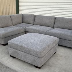 2 PIECE SECTIONAL WITH OTTOMAN 