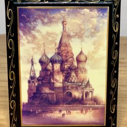 Hand Painted Lacquer Trinket Box