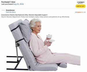 Greenlemon Electric Bed Backrest Lifter