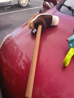 Plush Hobby Horse Stick Toy
