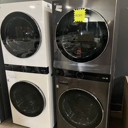 LG black Stainless Steel Washtower  IW