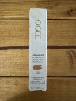 Ogee Complexion Perfecting Under Eye Concealer - Certified Organic Full Coverage Concealer - Buildable Coverage - FICUS 4.00N - Medium Deep (Warm Unde