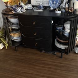 Black credenza/ sideboard