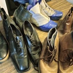 Men's Size 14 Aldo Work Boots Kenneth Cole Dress Shoes And Jordans