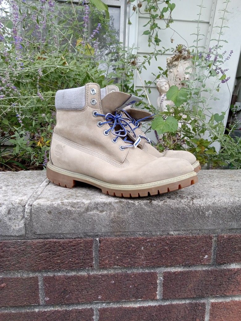 Detroit Lions Timberland Gray Boots Size 11 