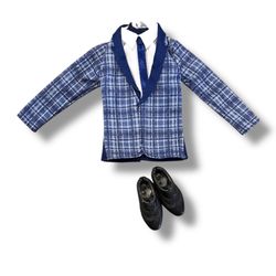 Barbie Ken Life In the Dreamhouse Fashionistas Blue Suit Blazer Jacket & Shoes