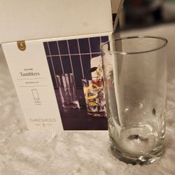 Threshold Telford Glass Tumblers Set of 4 NEW